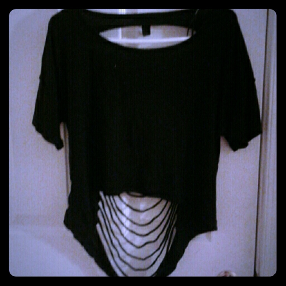 Black Crop top